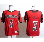 ncaa jerseys louisville cardinals #3 peyton siva red[2015 new]