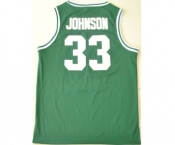ncaa jerseys michigan state #33 magic johnson green