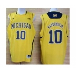 ncaa jerseys michigan wolverines #10 Tim Hardaway Jr yellow[big]