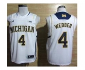ncaa jerseys michigan wolverines #4 webber white[big]