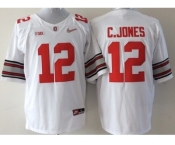 ncaa jerseys ohio state buckeyes #12 c.jones white