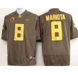ncaa jerseys oregon ducks #8 marcus mariota brown