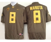 ncaa jerseys oregon ducks #8 marcus mariota brown