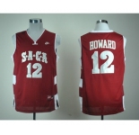ncaa jerseys saca high School #12 howard red