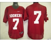 ncaa jerseys sooners #7 red