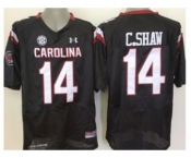 ncaa jerseys south carolina #14 c.shaw white