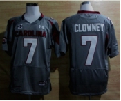 ncaa jerseys south carolina #7 clowney grey