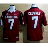 ncaa jerseys south carolina #7 clowney red