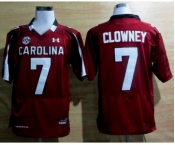 ncaa jerseys south carolina #7 clowney red