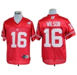 ncaa jerseys wisconsin badgers #16 russell wilson red