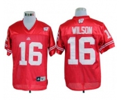 ncaa jerseys wisconsin badgers #16 russell wilson red