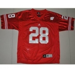 ncaa jerseys wisconsin badgers #28 montee ball red