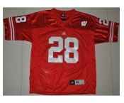 ncaa jerseys wisconsin badgers #28 montee ball red