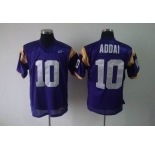 ncaa (lsu tigers) #10 addai purple
