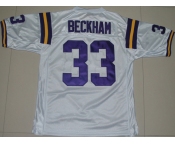ncaa (lsu tigers) #33 odell beckham white