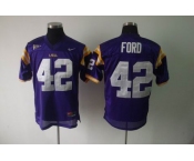 ncaa (lsu tigers) #42 ford purple