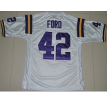 ncaa (lsu tigers) #42 michael ford white