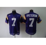 ncaa (lsu tigers) #7 p.peterson purple