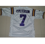 ncaa (lsu tigers) #7 p.peterson white