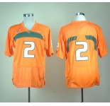 ncaa (miami hurricanes) #2 orange