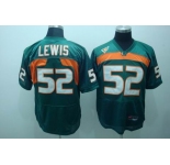 ncaa (miami hurricanes) #52 lewis green