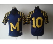 ncaa (michigan wolverines) #10 brady m&n blue