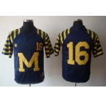 ncaa (michigan wolverines) #16 robinson blue