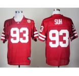 ncaa nebraska cornhuskers #93 suh red