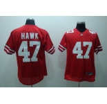 ncaa (ohio state) #47 hawk red