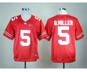ncaa ohio state buckeyes #5 b.miller red