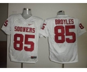 ncaa (oklahoma sooners) #85 broyles white