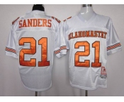 ncaa oklahoma state cowboys #21 barry sanders white