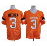 ncaa oklahoma state cowboys #3 weeden orange