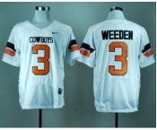 ncaa oklahoma state cowboys #3 weeden white