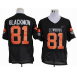 ncaa oklahoma state cowboys #81 blackmon black