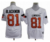 ncaa oklahoma state cowboys #81 blackmon white