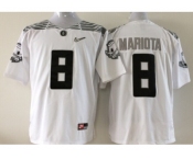ncaa oregon ducks #8 marcus mariota white jerseys