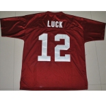 ncaa stanford cardinals #12 andrew luck red