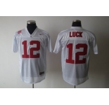 ncaa stanford cardinals #12 andrew luck white