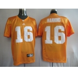 ncaa (tennessee vols) #16 peyton manning orange