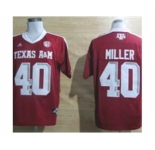 ncaa texas a&m aggies #40 von miller red