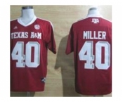 ncaa texas a&m aggies #40 von miller red