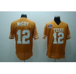 ncaa (texas longhorns) #12 mccoy orange