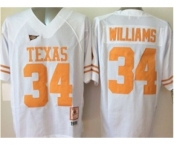 ncaa texas longhorns #34 williams white