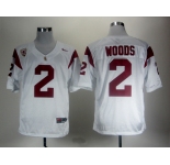 ncaa (usc trojans) #2 woods white