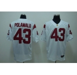 ncaa (usc trojans) #43 polamalu white