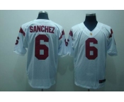 ncaa (usc trojans) #6 sanchez white
