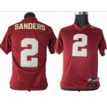 youth ncaa Florida State Seminoles #2 Sanders Red
