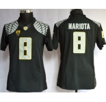 Oregon Ducks #8 Marcus Mariota 2013 Black Limited Womens Jersey
