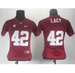 women ncaa jerseys alabama crimson tide #42 lacy red